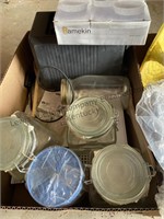 2 boxes of glass storage containers, set of