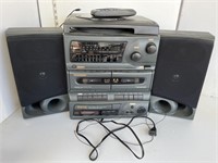 Digisonic stereo, record player, speakers