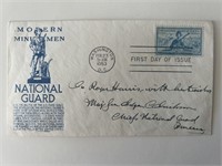 Major General Edgar C. Erickson signed cover