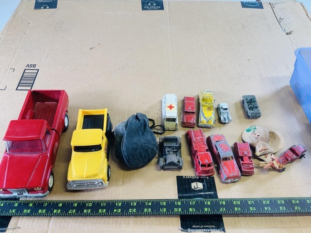 Kids toy trucks and misc toys