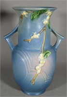 Roseville Pottery Blue Snowberry 10" Vase
