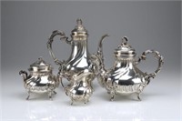 19th C French silver tea and coffee service