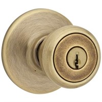 $15  Kwikset Tylo Antique Brass Keyed Entry Knob