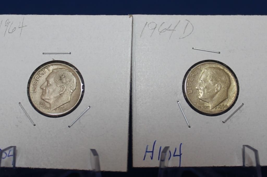 1964 1964D Roosevelt Dime