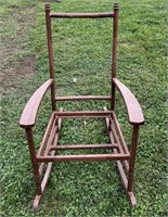 Aluminum Lloyd Loom Rocking Chair