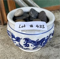ceramic bowl blue and white