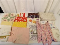 Lot of Vintage Fabric, Apron & More