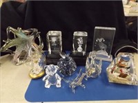 (10) Crystal Figurines