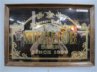 MICHELOB BEER ADVERTISING BAR BACK MIRROR