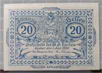 1920 German bank note