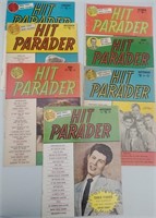Seven Hit Parader Magazines From The Mid 50's