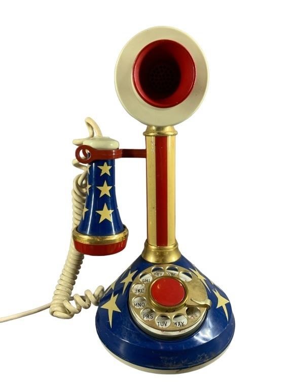 A Vintage Patriotic-Themed Phone, Untested