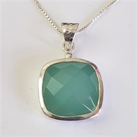 $240 Silver Chalcedony Necklace