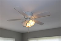 Set of 5  42" Round White Ceiling Fans