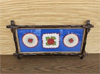Beautiful Black Forest Frame with Vintage Pot