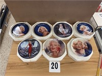 LOT OF 7 MARILYN MONROE COLLECTIBLE PLATES
