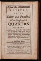 William Penn. Quakers, Primitive Christianity, 17t