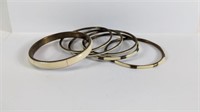 Brass & Oxbone Bangle Bracelets