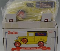 1931 FORD PANEL TRUCK DIE-CAST COIN BANK 1/25 MIB