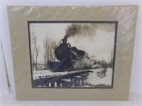 Signed, Betty France, Matted Train Photo