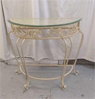 HALL TABLE WITH GLASS TOP