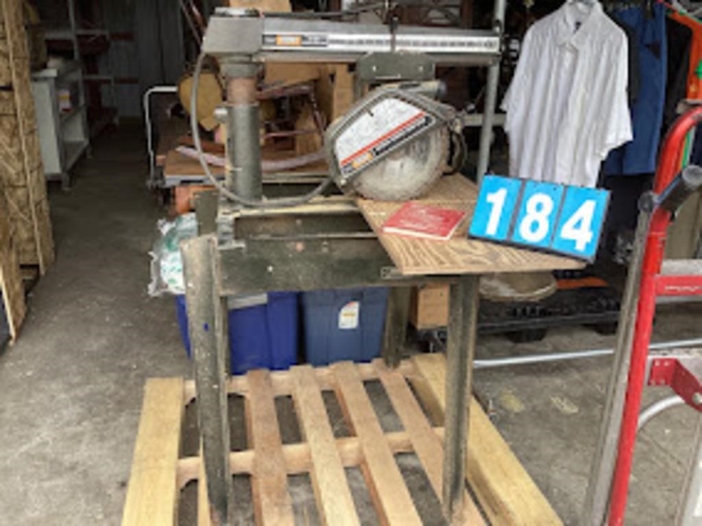 Craftsman 12 inch radial arm saw with blades