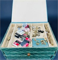 Vintage Jewelry Box Full Of Antique Watches,