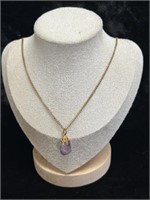 Vintage necklace w/ amethyst stone