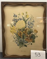 Vintage botanical framed wall art