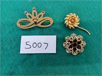3 Brooches