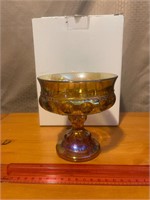 Beautiful vintage carnival glass candy dish