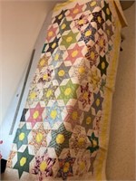 Hand sewn quilt 92 by 76