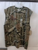 MOSSY OAK MENS SLEEVELESS T SHIRT SIZE M