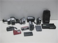 Assorted Cameras & Camcorders Untested