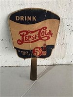 DRINK PEPSI- COLA 5 CENT CARDBOARD FAN