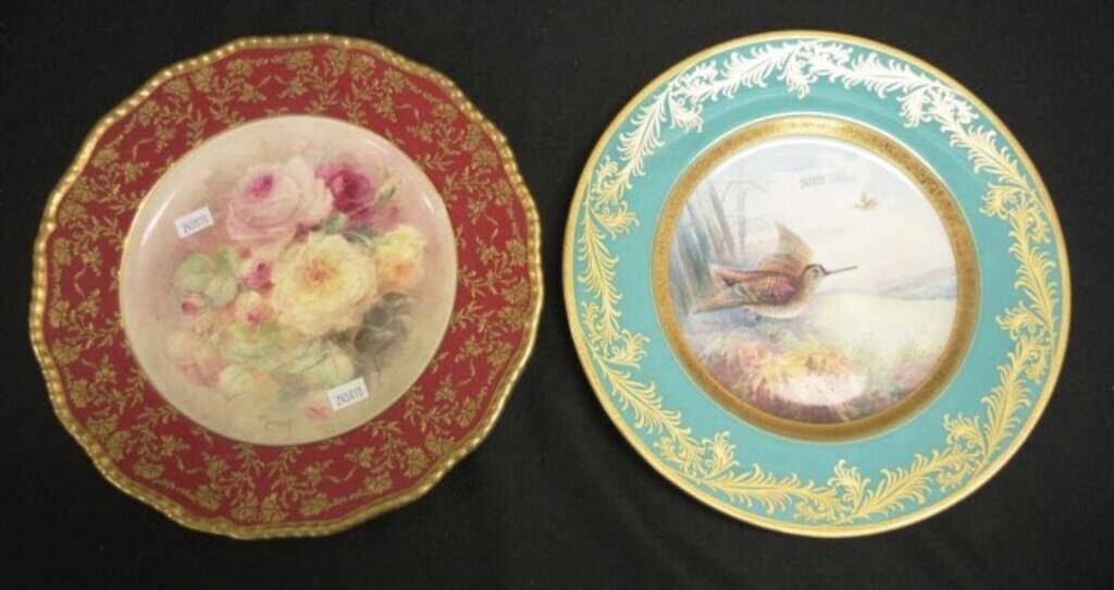 Royal Doulton handpainted floral cabinet plate