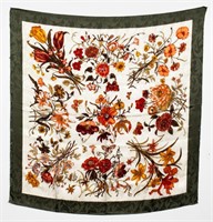 Floral Silk Scarf