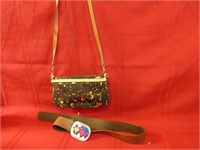 Liangoud leather purse & belt,