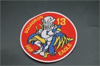 Squadron 13 "War Eagle" Air Force Military Patch