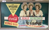 Coca Cola Framed Advertising Lithograph