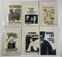 6 Various Artists Autographed Sketchbook Ashcans