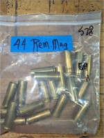 19 Pc. 44 Remington Mag Once Fired Range Brass