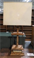 Book press font table lamp 38”