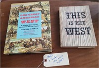 2 OLD WEST history / photograph / art books