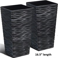 Worth Garden Tall Square Planters for Outdoor Plan