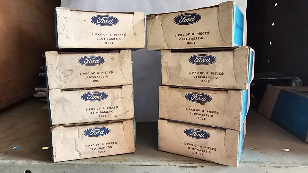 NOS Ford FE Rocker Arm Support bolts 8 boxes of 6