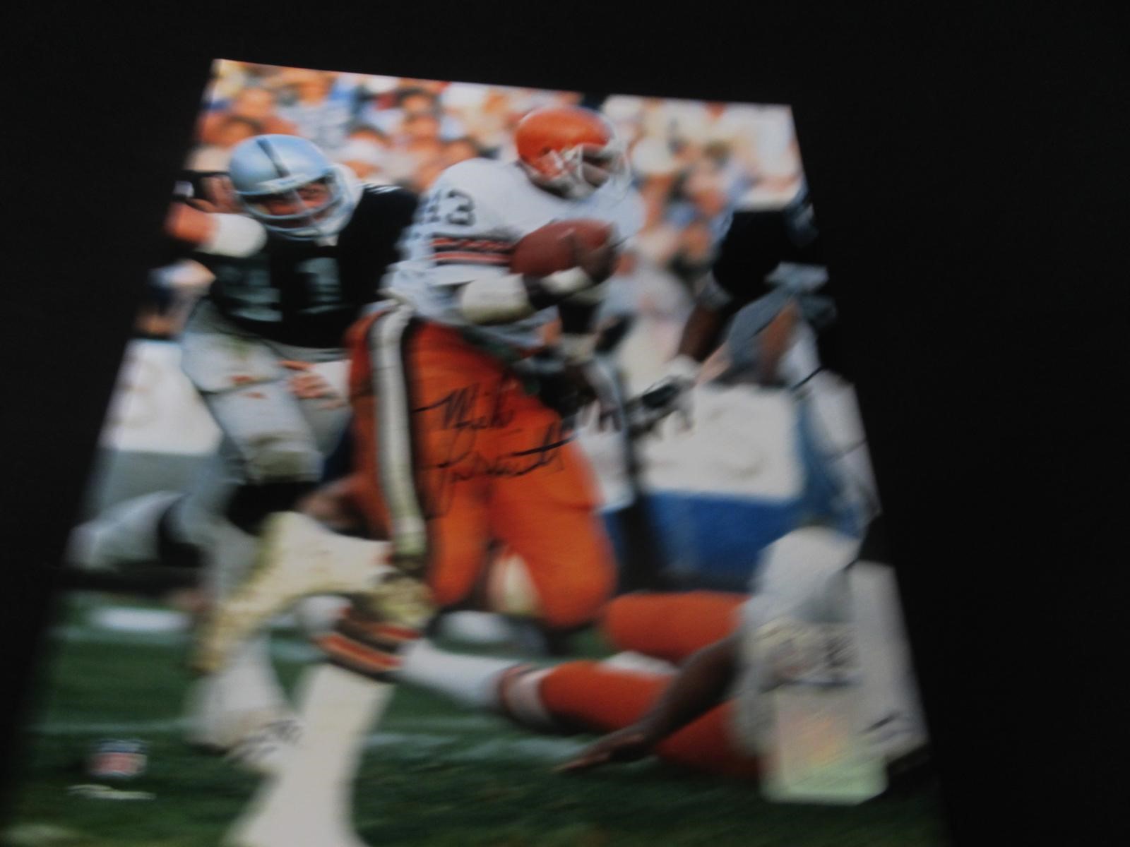 Mike Pruitt Signed 8x10 Photo Beckett Witnessed