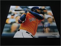 Yordan Alvarez Signed 8x10 Photo GAA COA