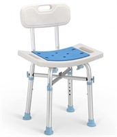 Heavy Duty Shower Chair with Back 500lb