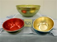 Aluminum Salad Bowl Set